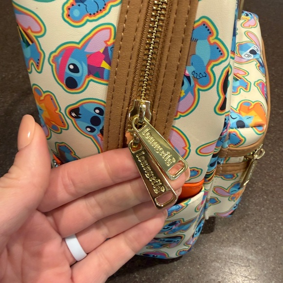 Loungefly Backpack & Matching Wallet- Stitch Design - Picture 10 of 15